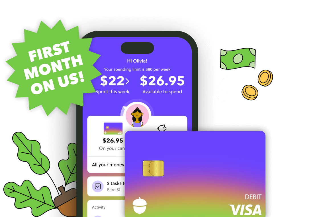 Image of phone with Acorns Early on it