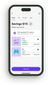 Phone showing Kids’ savings accounts