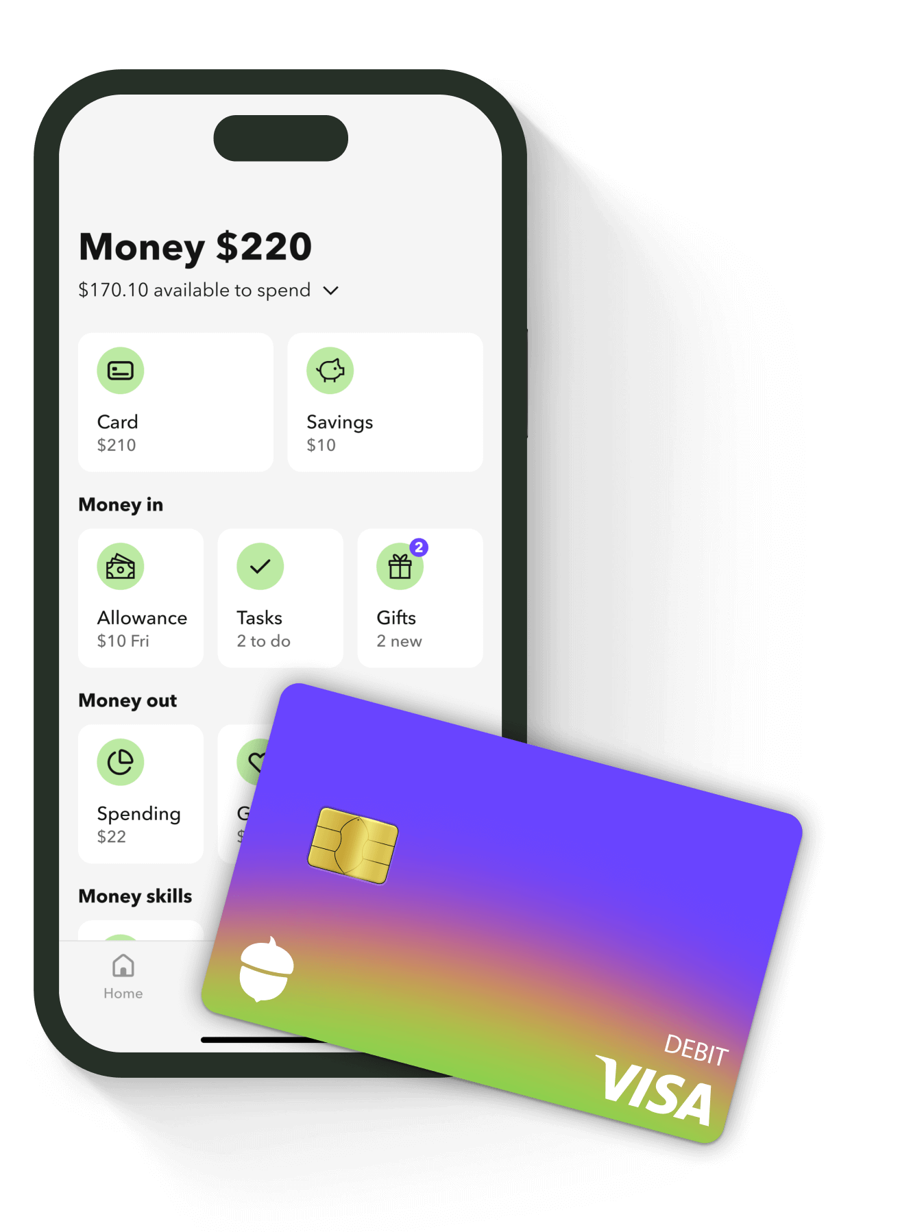 What makes a teen debit card different to a regular bank card or credit card?