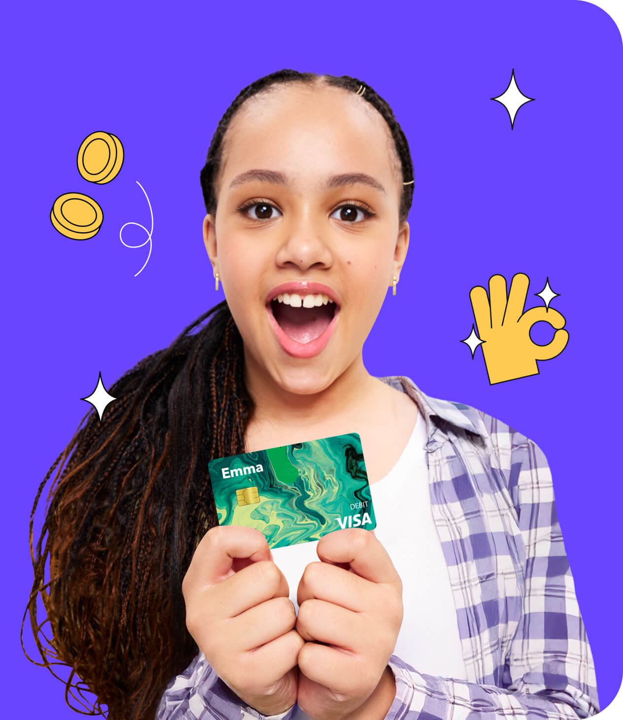 The money app & debit card that grows at your pace 