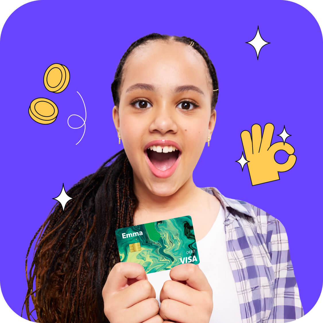 The money app & debit card that grows at your pace 