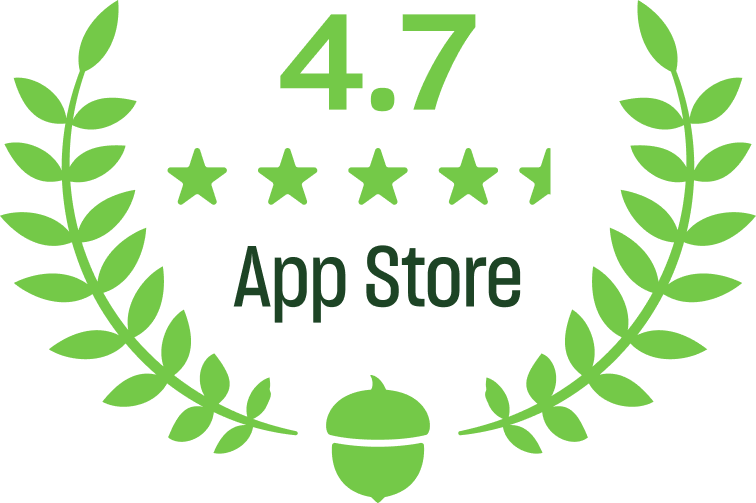 Image of testimonials about the Acorns brand