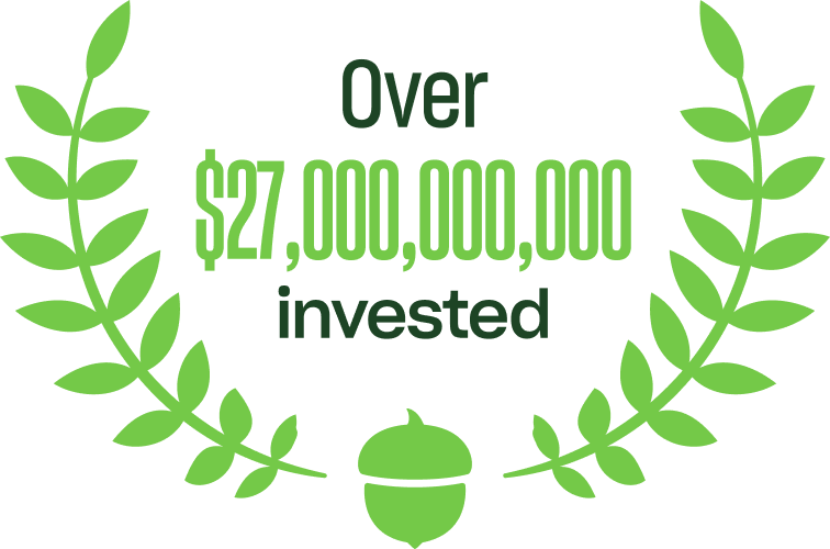 Image of testimonials about the Acorns brand