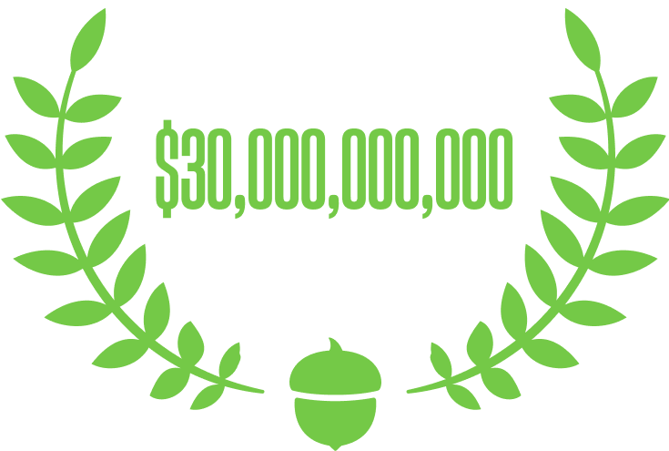 Image of testimonials about the Acorns brand