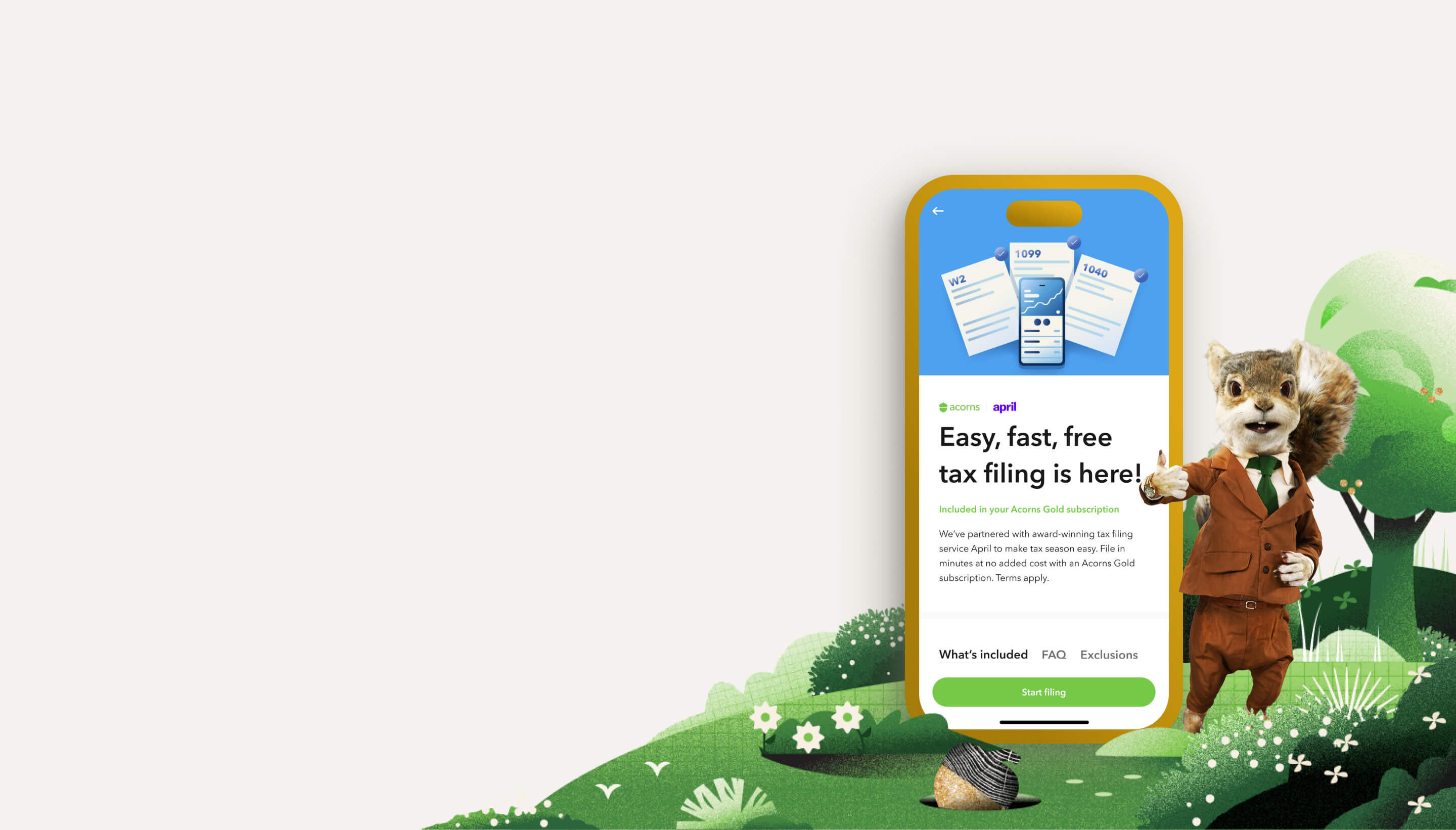 Image of New at acorns