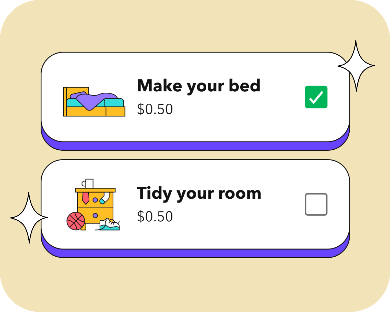 Allowance, savings, and chores  