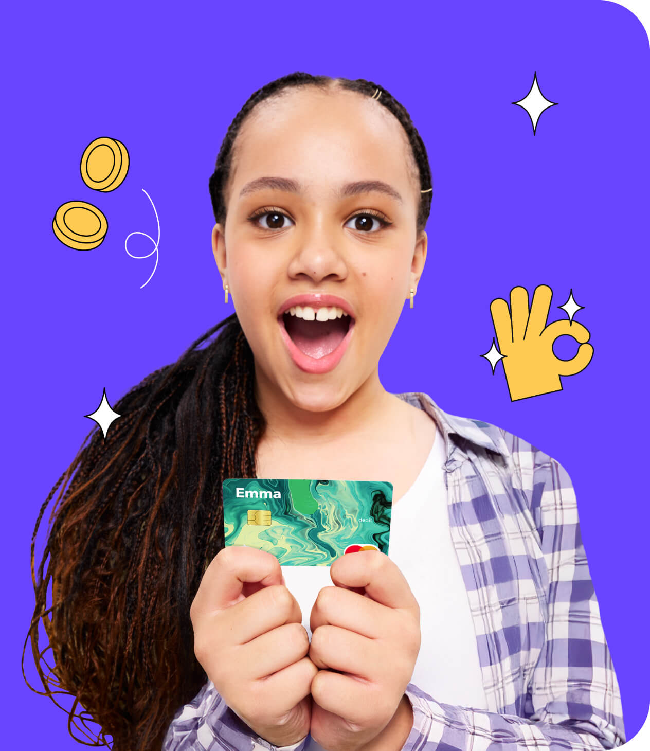 The money app & debit card that grows at your pace 