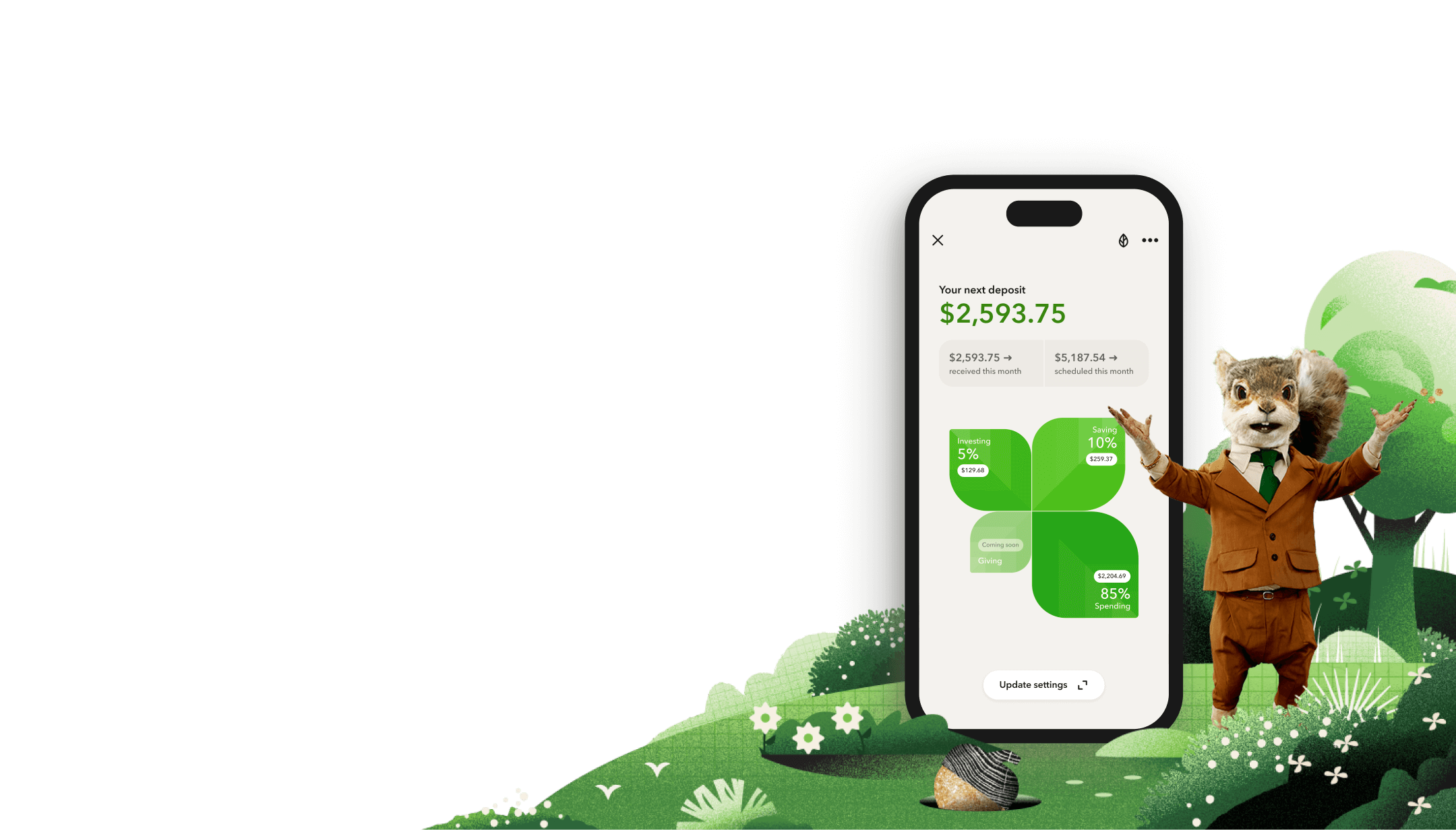 Introducing Acorns<br class="hide-on-mobile"> 
Money Manager