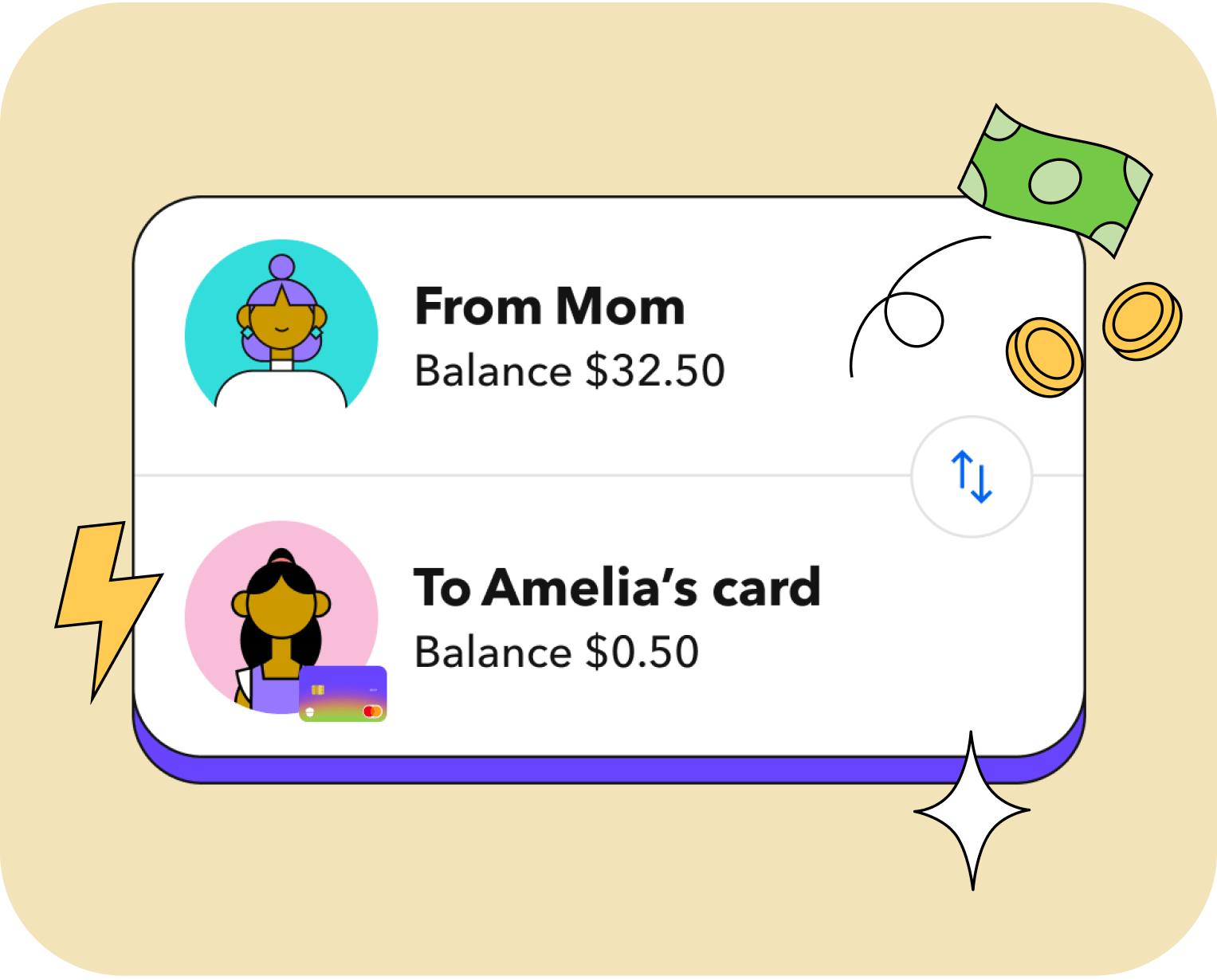 Send money in a snap