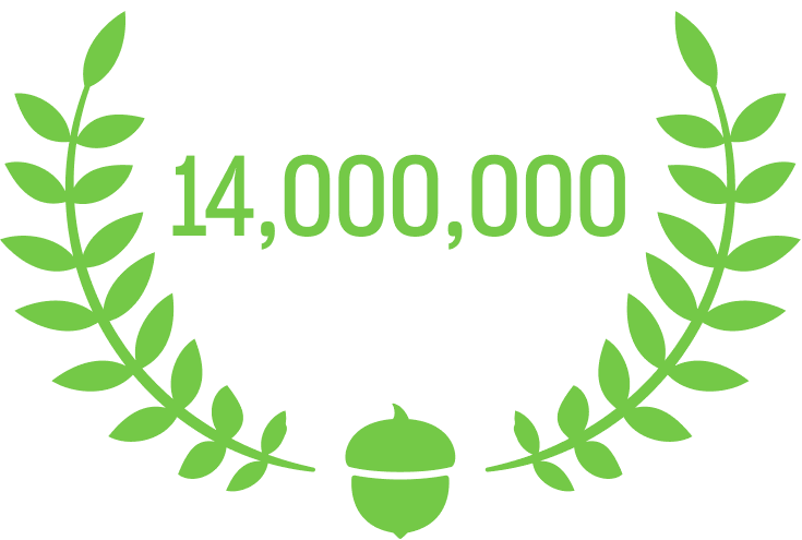 Image of testimonials about the Acorns brand